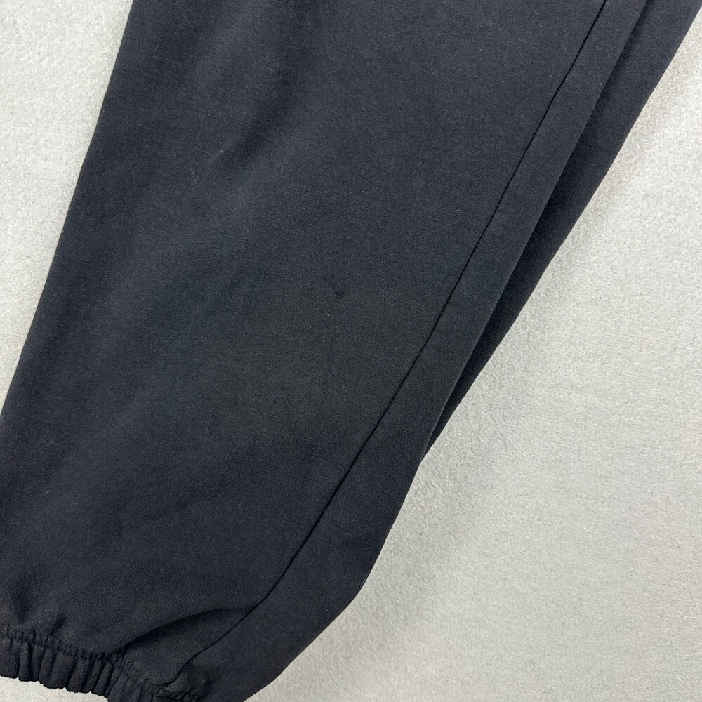 Athleta Pants Women Medium Black Solid Fleece Joggers Cinch Bottom Sweatpants M - Picture 11 of 12